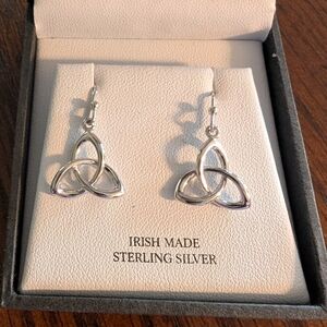 Sterling Silver Trinity Knot Earrings